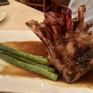 Each of lamb with mint jus