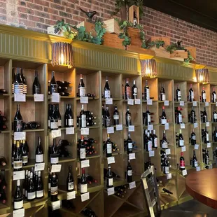 Lots of bottles to choose from