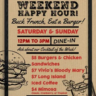 Weekend Happy Hour updated 1/25