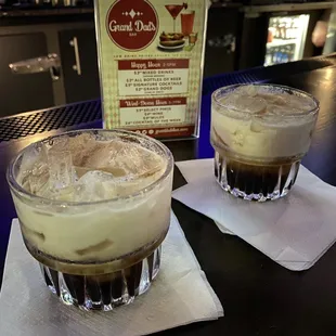 "His Dudeness" cocktail with peanut butter whiskey.