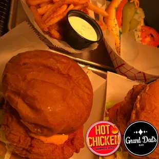 Try our house-made Hott Chicken, Nashville style or maybe our Grand Dog, Chicago style.