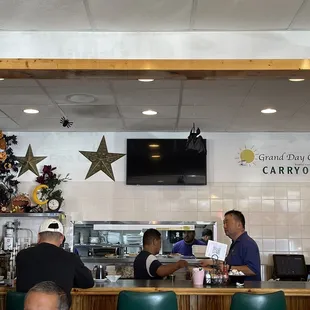 Front of restaurant inside