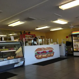 Order counter and deli case