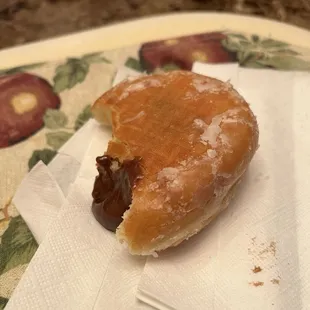 Chocolate filled glazed
