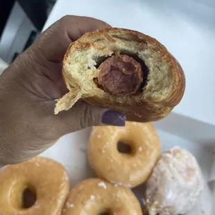 Sausage and cheese kolache