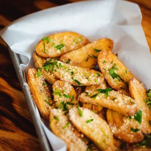 Fingerling Potatoes with truffle and Parmesan