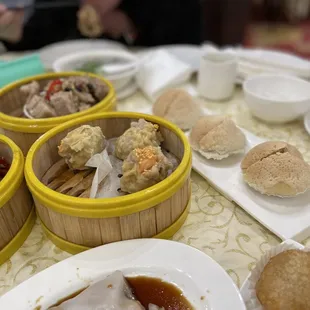 Char siu in bo lo buns top right were great