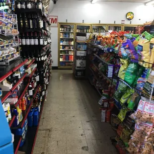 the aisle of a grocery store