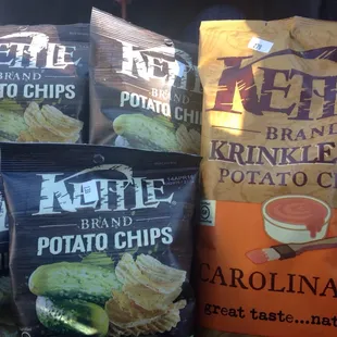 They always have new kettle chips flavors here