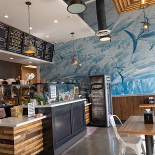 Interior is nice and clean.