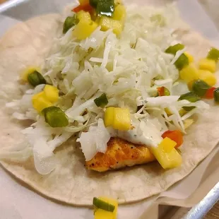 Grilled Salmon Taco ($4.75)  11-20-2023