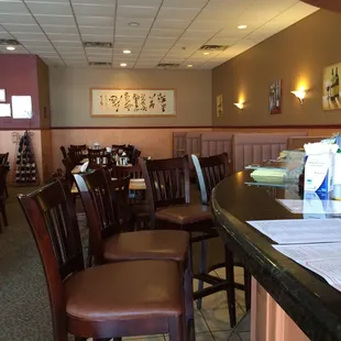 sushi and sashimi, interior