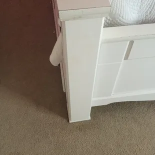 Furniture painting coming off. Not made of wood.