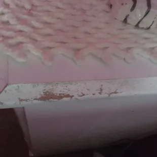 Furniture painting coming off. Not made of wood.