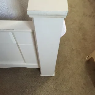 Furniture painting coming off. Not made of wood.