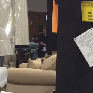 Sales woman eager to sell lol