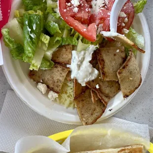 Chicken gyros plate