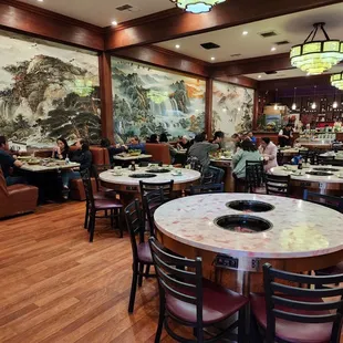 people eating in a restaurant