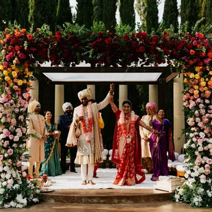Bay Area Indian Wedding Decorations - Mandap Ceremony Decor in Walnut Grove