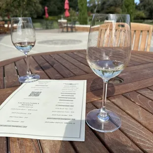 Delicious wines tasting and beautiful view.