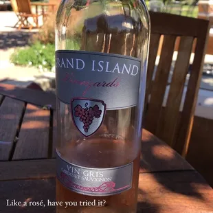 They had some wines I hadn't heard of before, like this Vin Gris