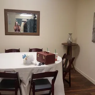 The bridal suite is perfect