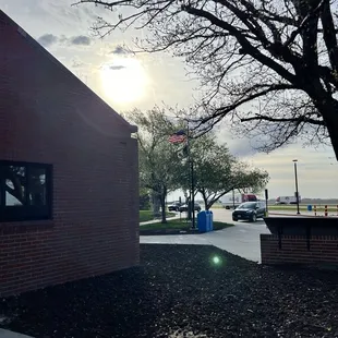 Outside
