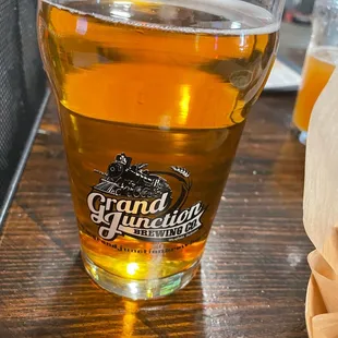 a glass of beer