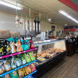 a variety of food items