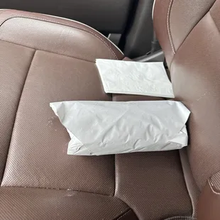 Picked up a chicken sandwich to go for lunch.