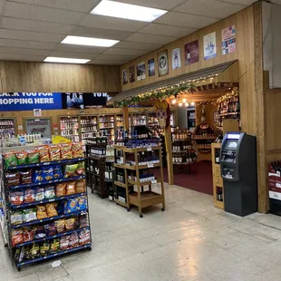 the inside of a grocery store