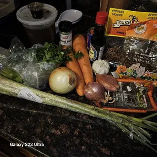 All the ingredients for a Vietnamese dish I can&apos;t find in the area. Beef chuck also