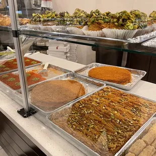 a variety of baked goods