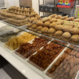 a variety of baked goods
