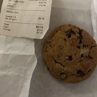 $1.25 Chocolate Chip Cookie {12/17/2024}