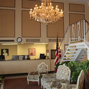 The Grand Motor Inn Lobby at Night