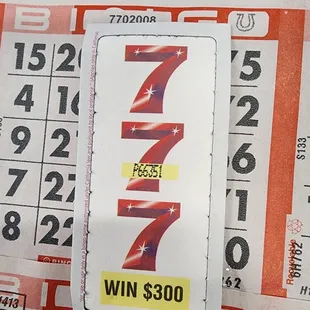 Pull tab instant winners!