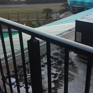 the balcony with the ocean view.Terrible hotel with the terrible staff.