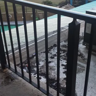 the balcony with the ocean view. Terrible hotel with the terrible staff.