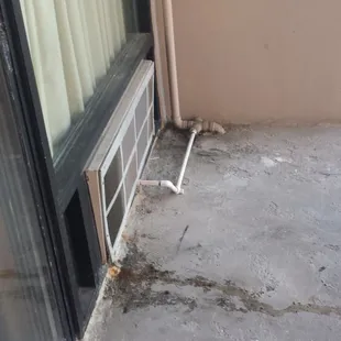 the balcony with the ocean view. Terrible hotel with the terrible staff.