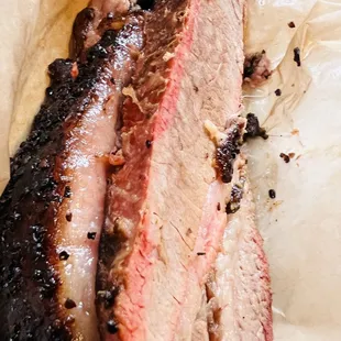 The best brisket in town! The brisket was fatty and smokey delicious!!