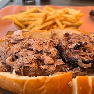 Brisket sandwich- yum!