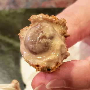 Malted Milk Ball at the Bottom of the Waffle Cone at Grand Ole Creamery