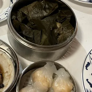 Luo mi ji and Shrimp Dumpling