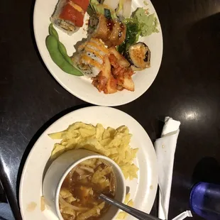 Sushi &amp; Hot/Sour soup