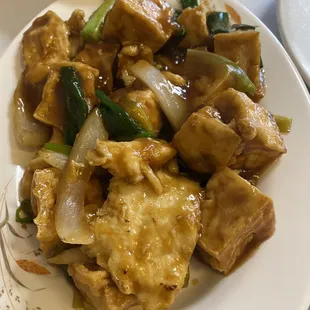 Chicken and tofu