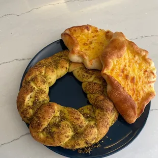 Zaatar bread &amp; cheesy bread