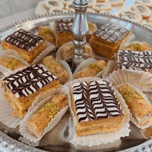 Baklava &amp; layered cake