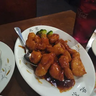 General Tsos extra spicy with white meat