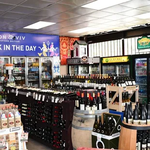 a wine store with a variety of wines